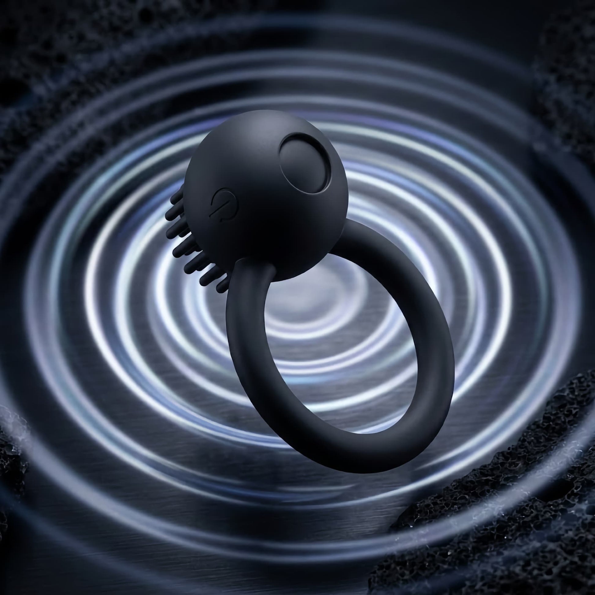 Rechargeable vibrating cock ring product show — EroticBloom