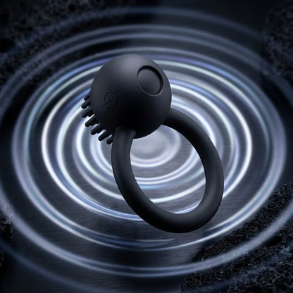 Rechargeable vibrating cock ring product show — EroticBloom