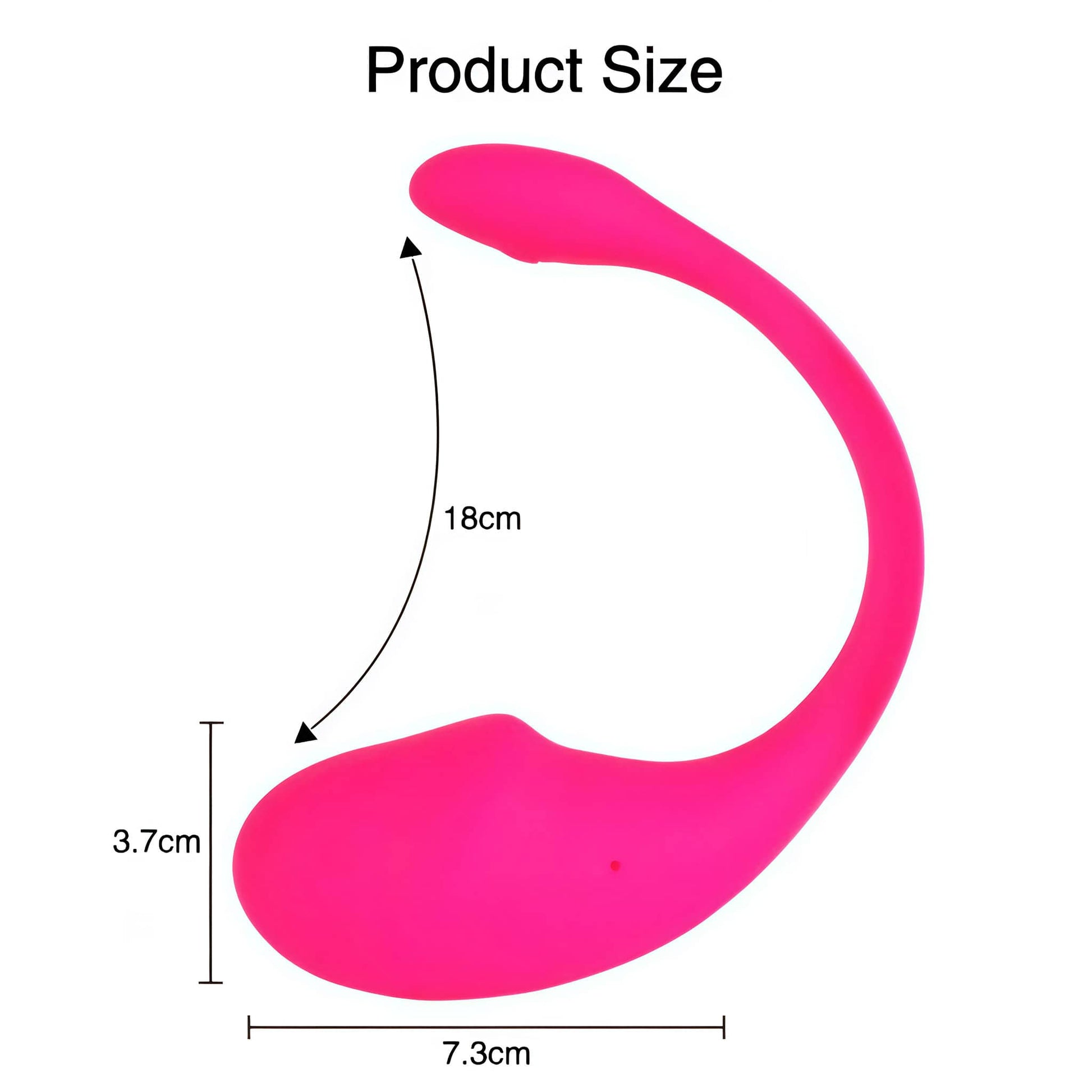 remote vibrating egg size.
