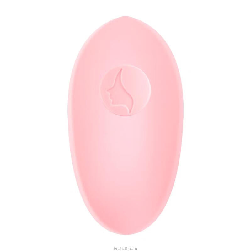 Wearable dildo in soft pink with discreet design, featuring dual motor and wireless control for hands-free pleasure and auto-heating functionality.