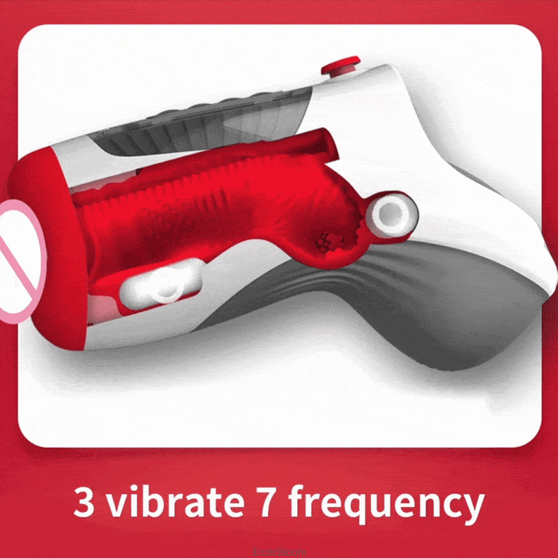 HELEN Air Pressure Male Stimulator with 3 vibration modes and 7 frequency settings, featuring dual motors and ergonomic design for intense pleasure.
