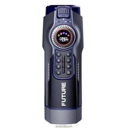 Digital Male Stroker - AI Dual Motor with LCD control panel, smart speed settings, and temperature control for enhanced pleasure and precision.