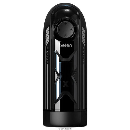 LETEN Ultra-Speed Male Stroker with 700 SPM, heating function, and multi-language audio in sleek black design for advanced personal pleasure.